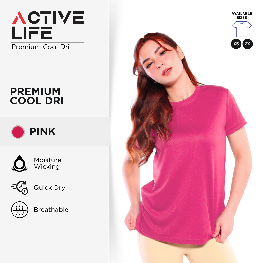 Active Life Premium Dry Fit Drifit Shirt Plain Unisex Activewear