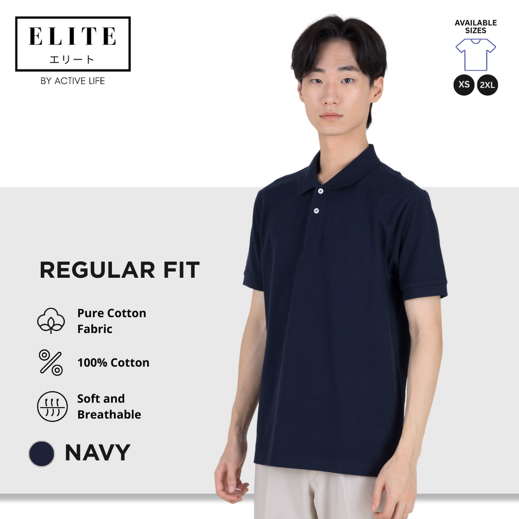 Elite Polo Shirt (100% Pure Cotton Fabric) Men’s Basic Polo Shirt | Old Rich and Basic Fashion | Comfortable Polo for Casual and Office Wear