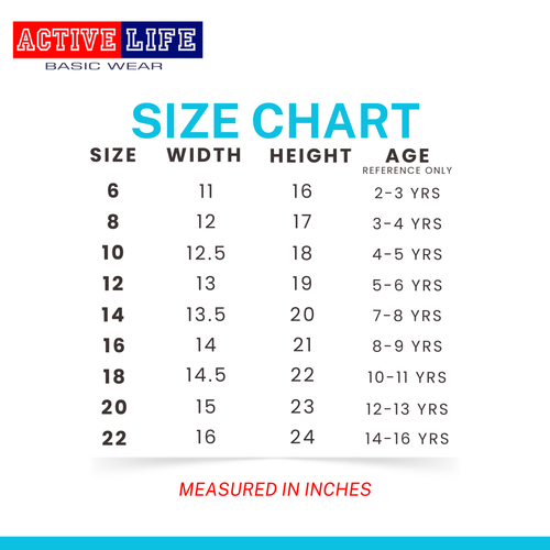 Active Life Kids Plain Sando Sleeveless Shirt Cotton Boys