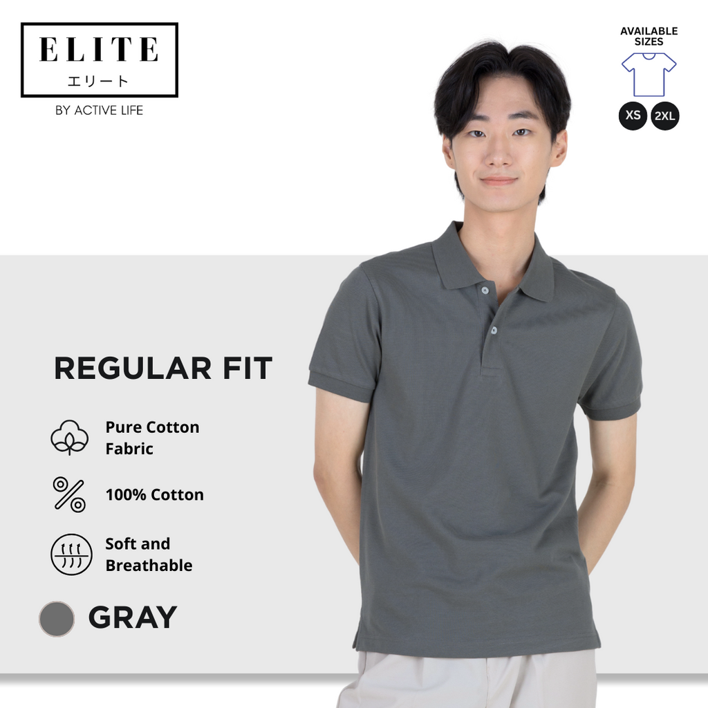Elite Polo Shirt (100% Pure Cotton Fabric) Men’s Basic Polo Shirt | Old Rich and Basic Fashion | Comfortable Polo for Casual and Office Wear