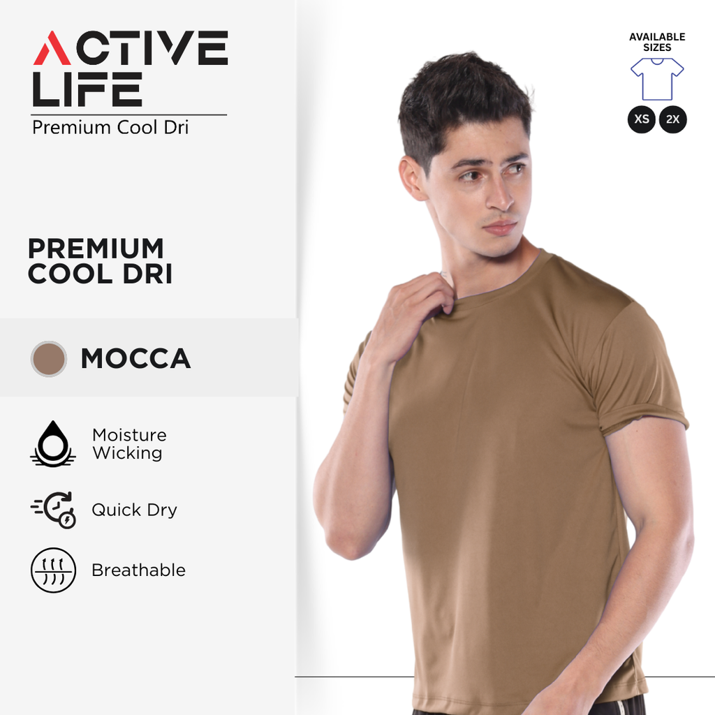 Active Life Premium Dry Fit Drifit Shirt Plain Unisex Activewear