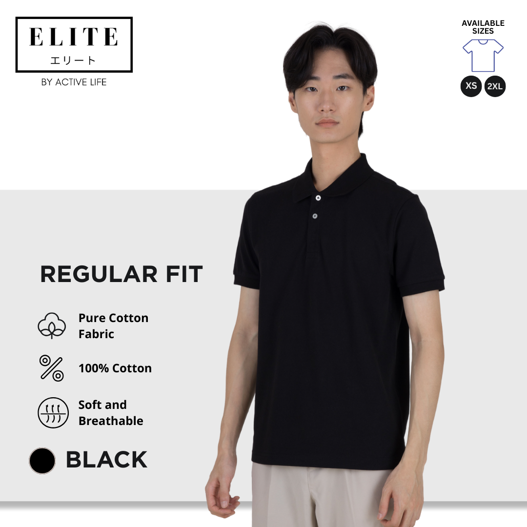 Elite Polo Shirt (100% Pure Cotton Fabric) Men’s Basic Polo Shirt | Old Rich and Basic Fashion | Comfortable Polo for Casual and Office Wear