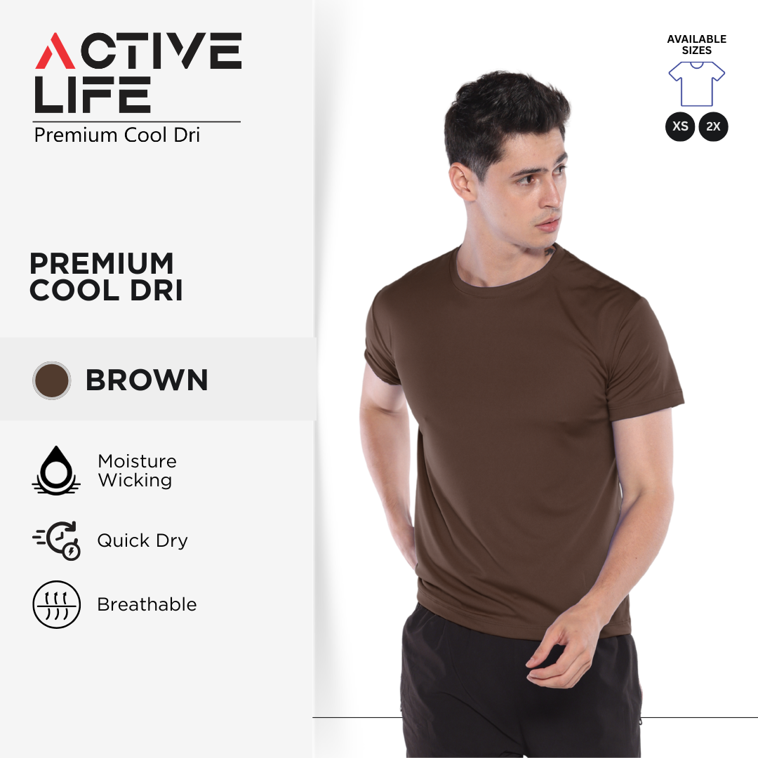 Active Life Premium Dry Fit Drifit Shirt Plain Unisex Activewear