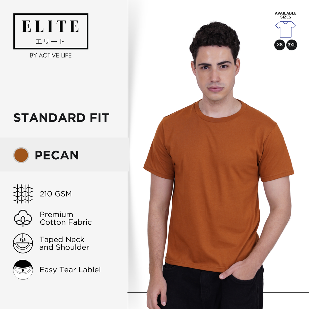 Elite Premium Quality Cotton Round Neck Shirt - (Lt. Blue, Sage, Lagoon, Pine, Cream, Pecan, Honey, Rust) Comfortable Minimalist Plain Shirt OOTD Top for Men, Women and Plus Size