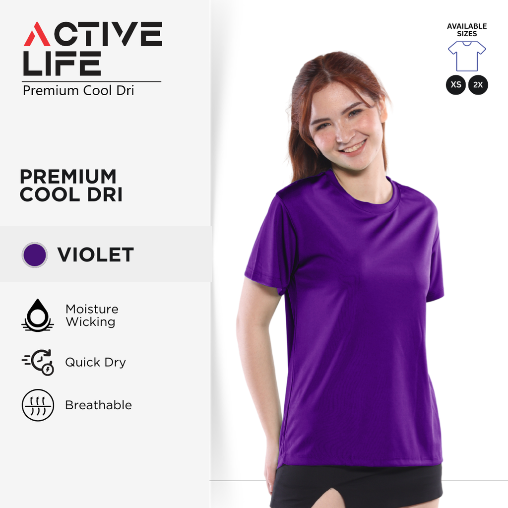 Active Life Premium Dry Fit Drifit Shirt Plain Unisex Activewear