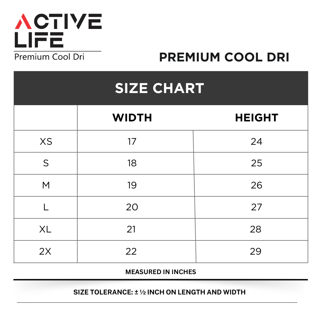 Active Life Premium Dry Fit Drifit Shirt Plain Unisex Activewear