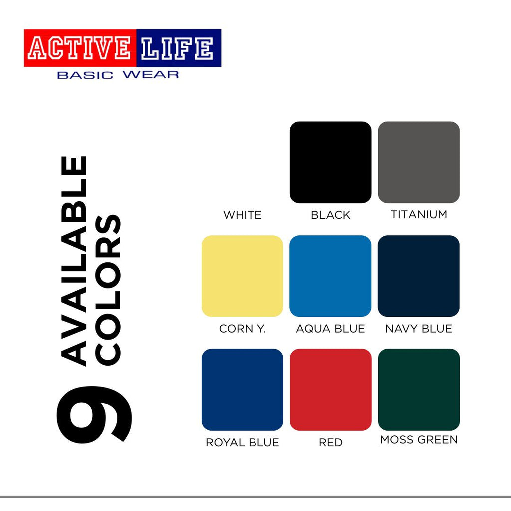 Active Life Striped Polo Shirt Unisex Casual Collared Cotton Tee