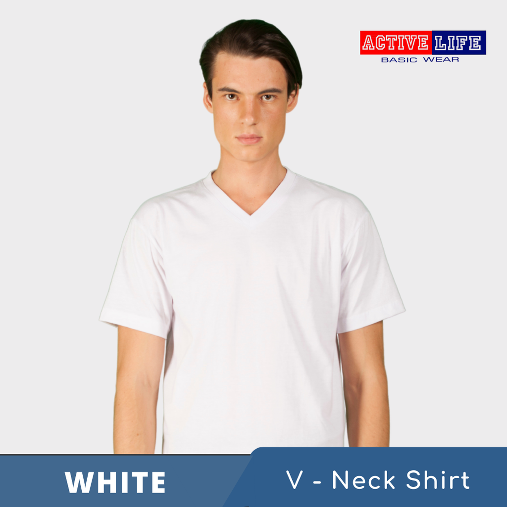 Active Life V-neck Basic Shirts 9 Colors (Black, White, Choco, Mocca, and more)