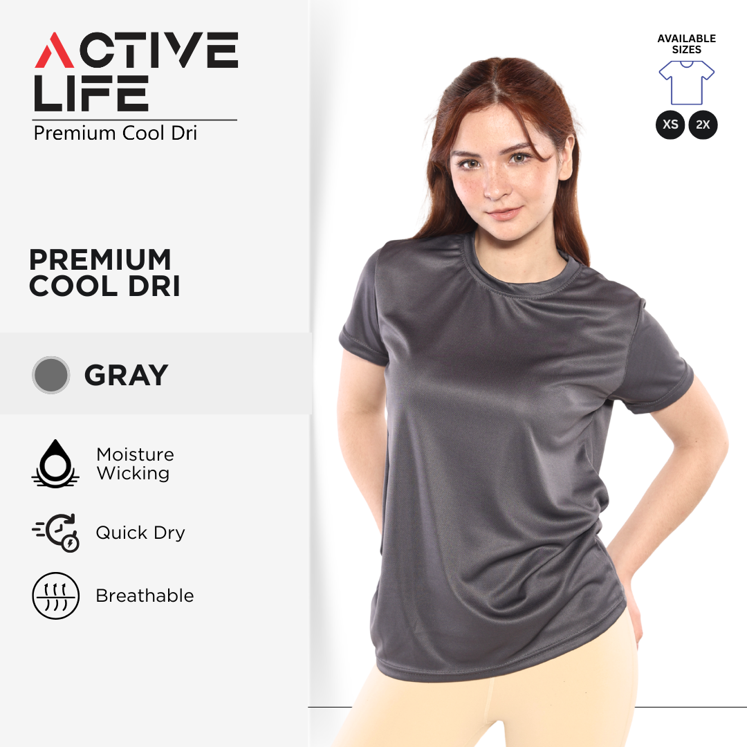 Active Life Premium Dry Fit Drifit Shirt Plain Unisex Activewear