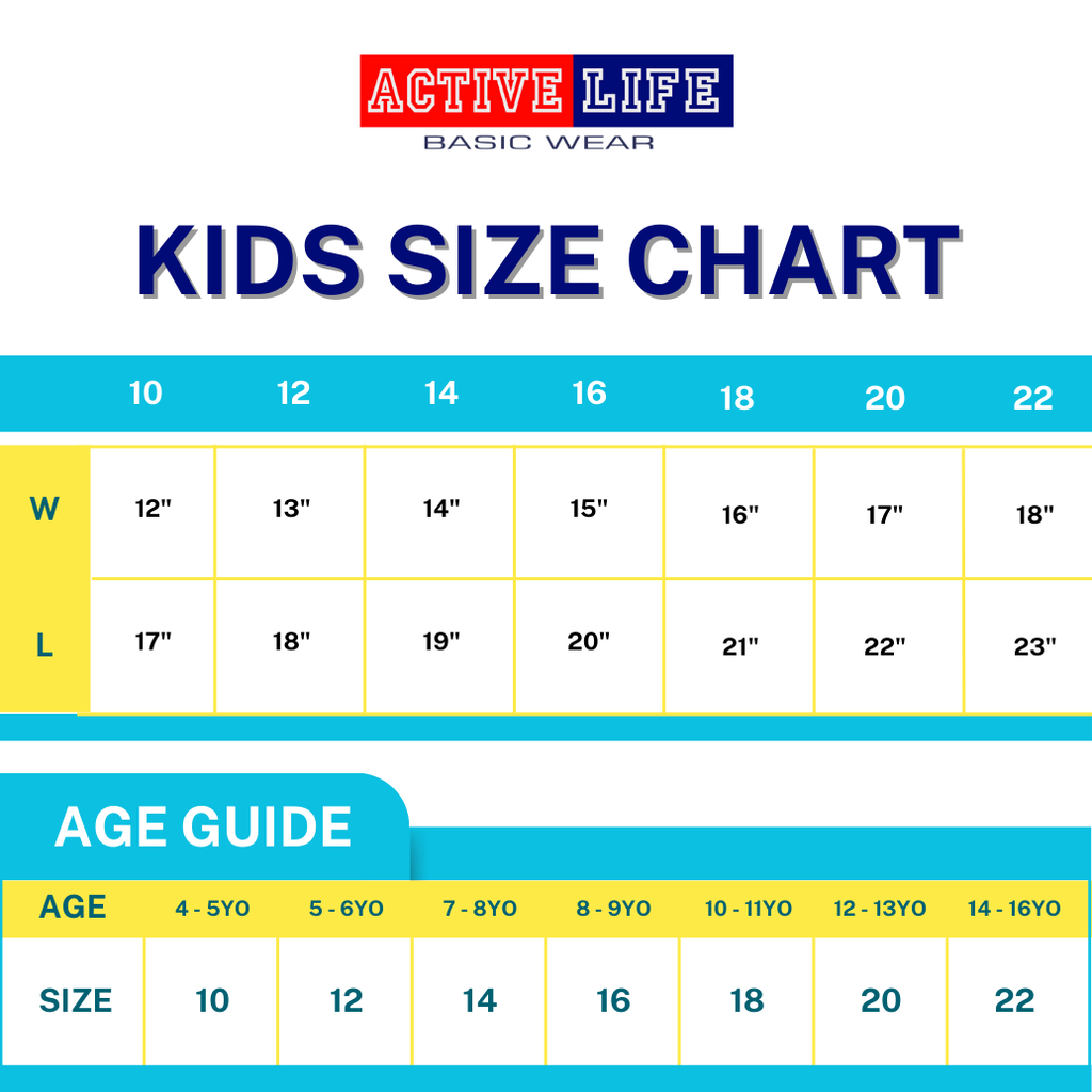 Active Life Kids Round Neck Shirt 14 Colors (Matcha, Mint Green, Lime Green, Apple, and more) Affordable Plain Kids T-Shirt | Soft and Comfortable Shirt for Boys and Girls