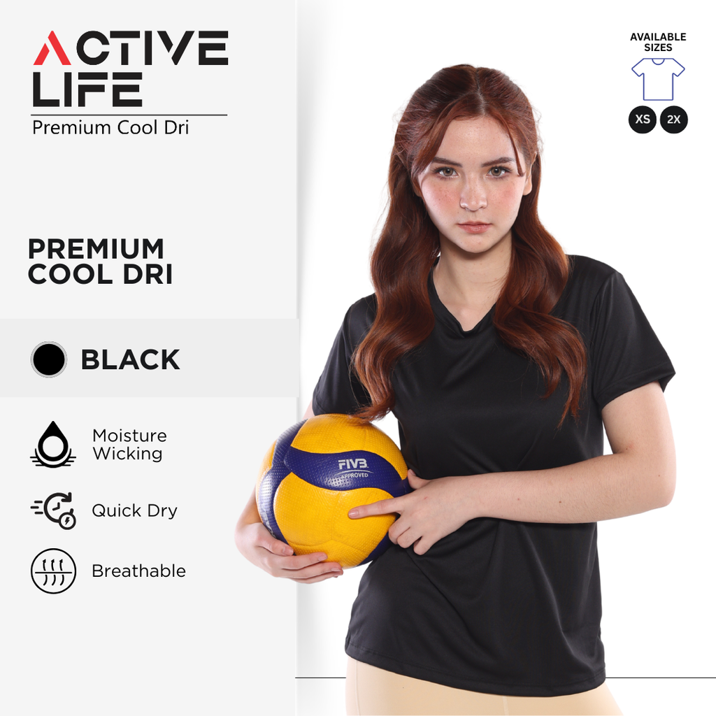Active Life Premium Dry Fit Drifit Shirt Plain Unisex Activewear
