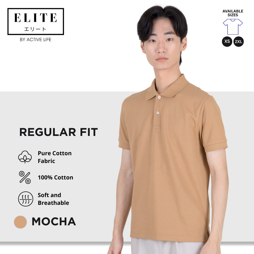 Elite Polo Shirt (100% Pure Cotton Fabric) Men’s Basic Polo Shirt | Old Rich and Basic Fashion | Comfortable Polo for Casual and Office Wear
