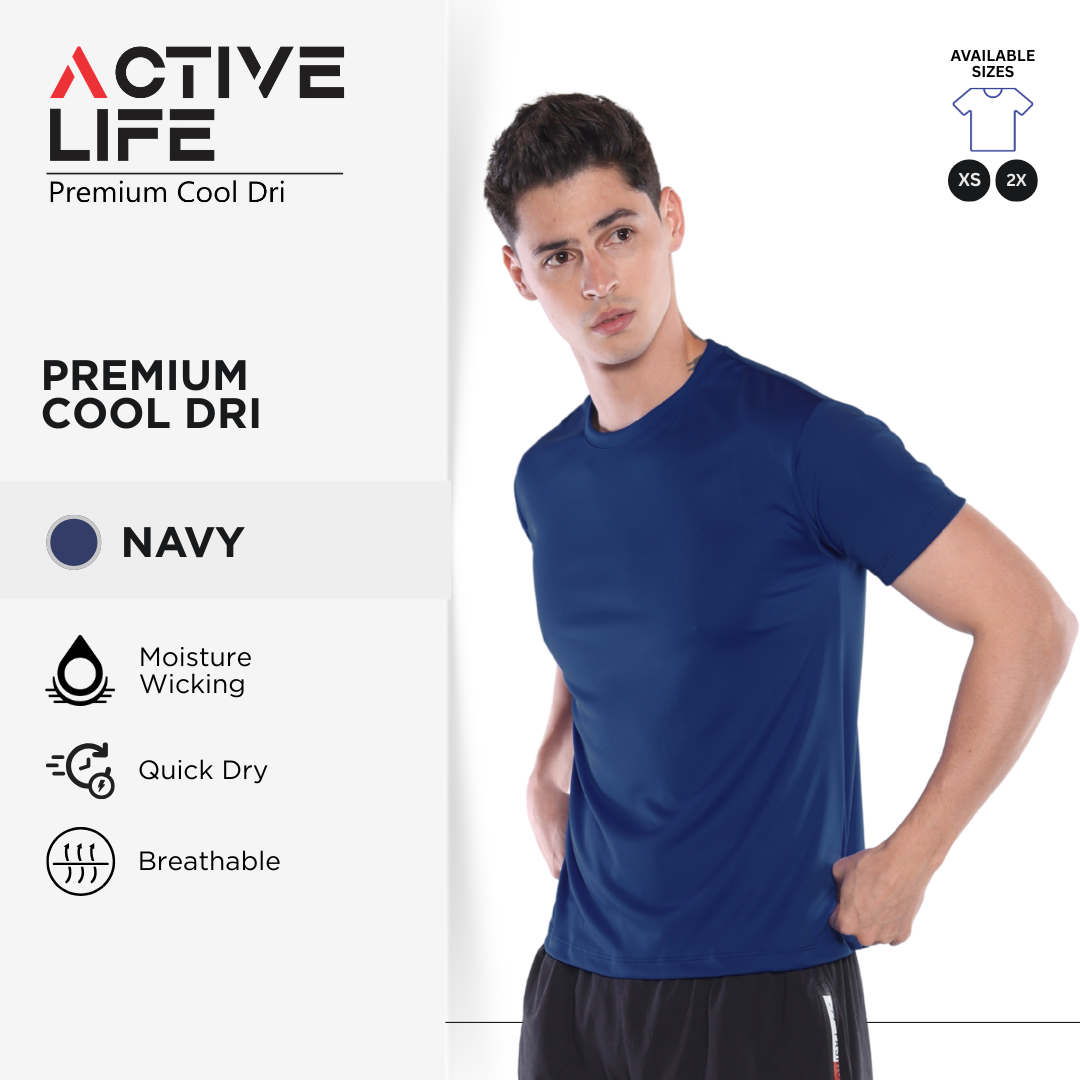 Active Life Premium Dry Fit Drifit Shirt Plain Unisex Activewear