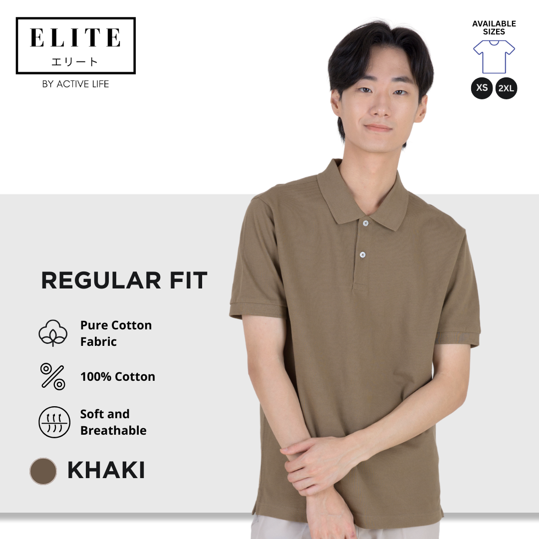 Elite Polo Shirt (100% Pure Cotton Fabric) Men’s Basic Polo Shirt | Old Rich and Basic Fashion | Comfortable Polo for Casual and Office Wear