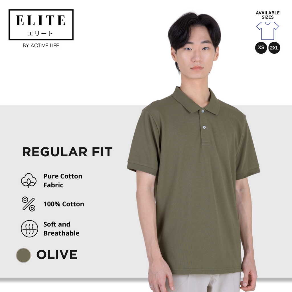 Elite Polo Shirt (100% Pure Cotton Fabric) Men’s Basic Polo Shirt | Old Rich and Basic Fashion | Comfortable Polo for Casual and Office Wear