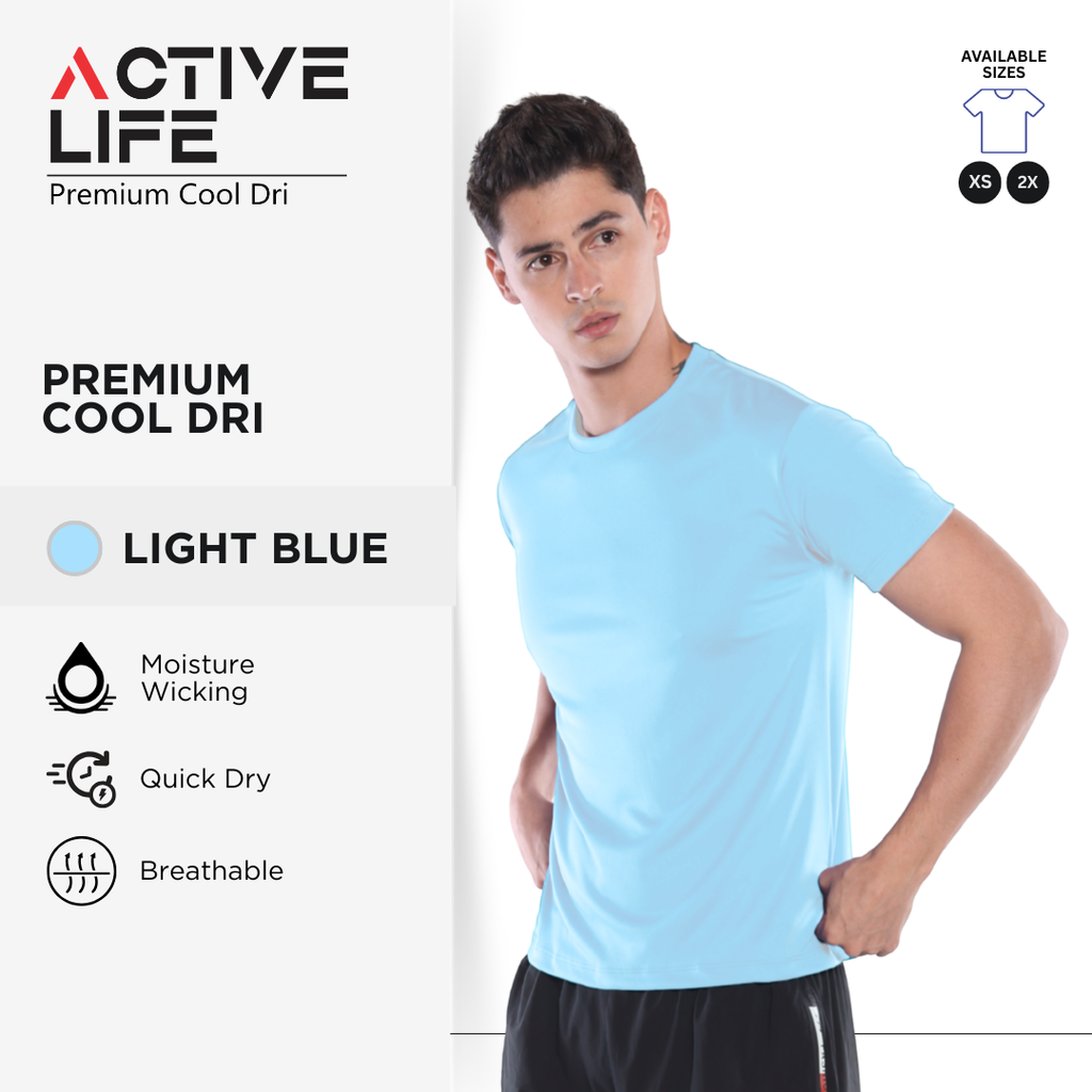 Active Life Premium Dry Fit Drifit Shirt Plain Unisex Activewear