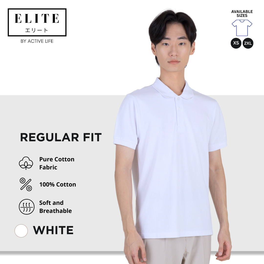 Elite Polo Shirt (100% Pure Cotton Fabric) Men’s Basic Polo Shirt | Old Rich and Basic Fashion | Comfortable Polo for Casual and Office Wear