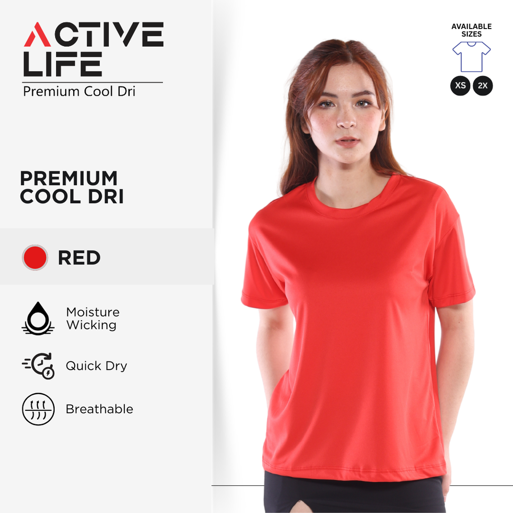 Active Life Premium Dry Fit Drifit Shirt Plain Unisex Activewear