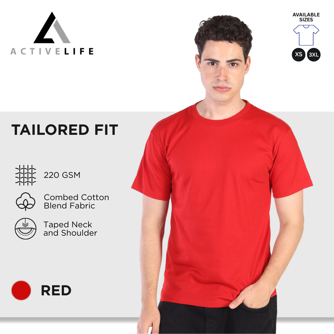 Active Life Black Label Round Neck Shirt Comfortable Basic Fashion High Quality Plain Shirt Top for Men, Women and Plus Size