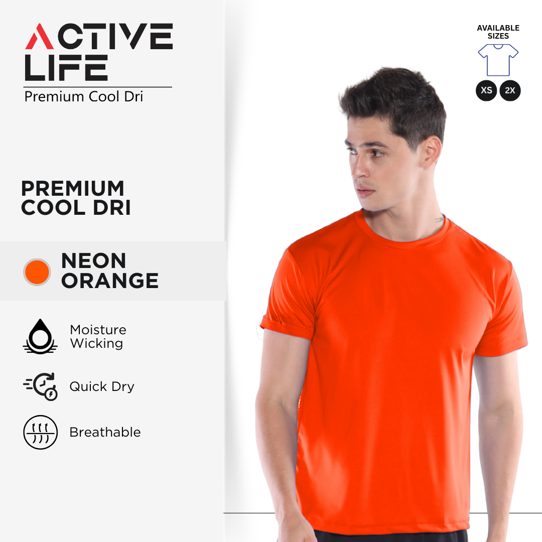 Active Life Premium Dry Fit Drifit Shirt Plain Unisex Activewear