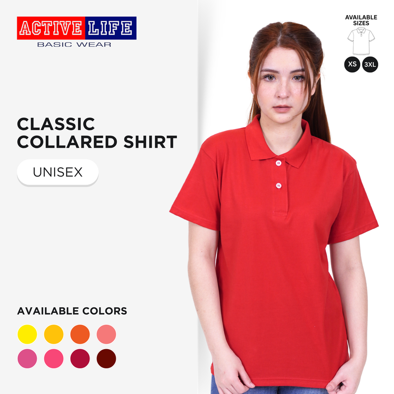 Active Life Classic Collared Shirt (Yellow and Red Series)