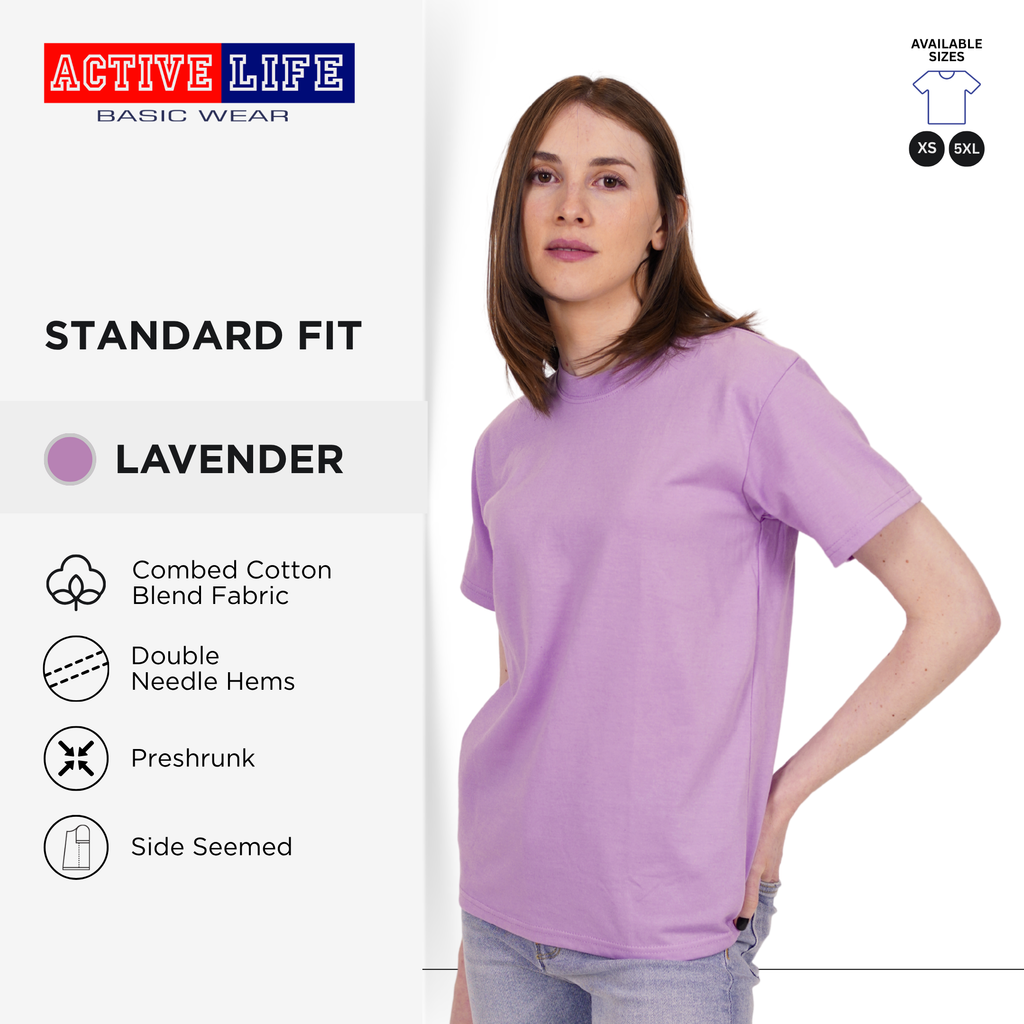 Active Life Unisex Round Neck T-Shirt Premium Combed Cotton Shirt XS–5XL | Comfortable Minimalist Basic Fashion Shirt Top for Men, Women and Plus Size
