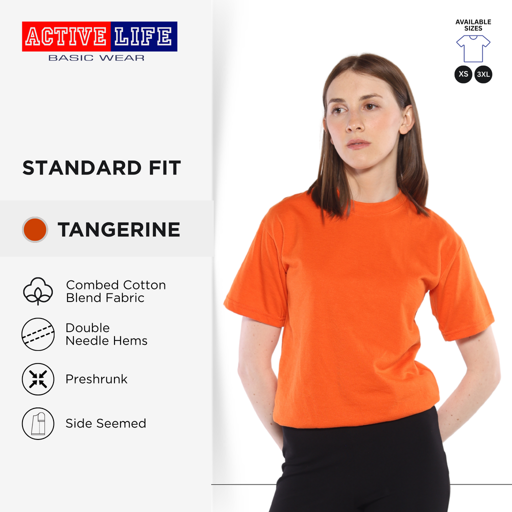 Active Life Unisex Round Neck T-Shirt Premium Combed Cotton Shirt XS–3XL | Shades of Pink | Comfortable Minimalist Plain Shirt OOTD Top for Men and Women