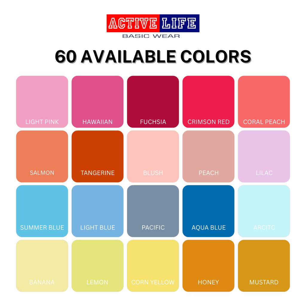 Active Life Unisex Round Neck T-Shirt Premium Combed Cotton Shirt XS–3XL | Shades of Pink | Comfortable Minimalist Plain Shirt OOTD Top for Men and Women