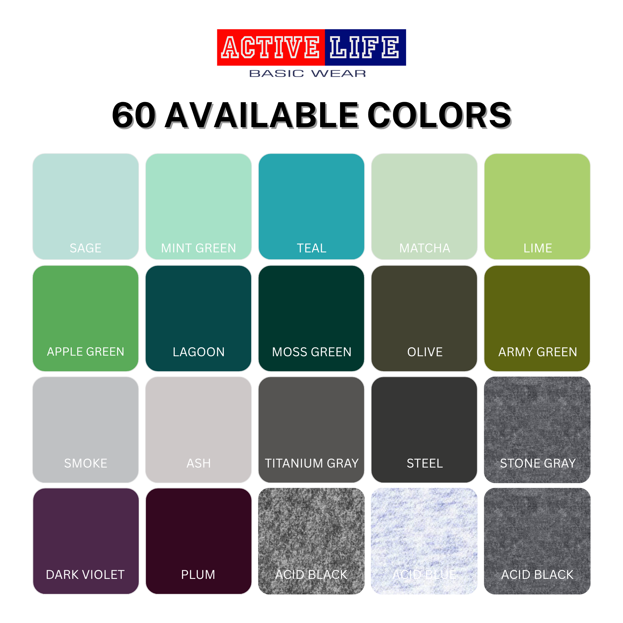 Active Life Unisex Round Neck T-Shirt Premium Combed Cotton Shirt XS–3XL | Shades of Green & Blue | Comfortable Plain Shirt Top for Men and Women