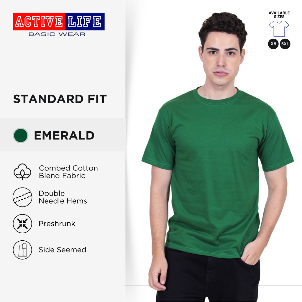 Active Life Unisex Round Neck T-Shirt Premium Combed Cotton Shirt XS–5XL | Comfortable Minimalist Basic Fashion Shirt Top for Men, Women and Plus Size