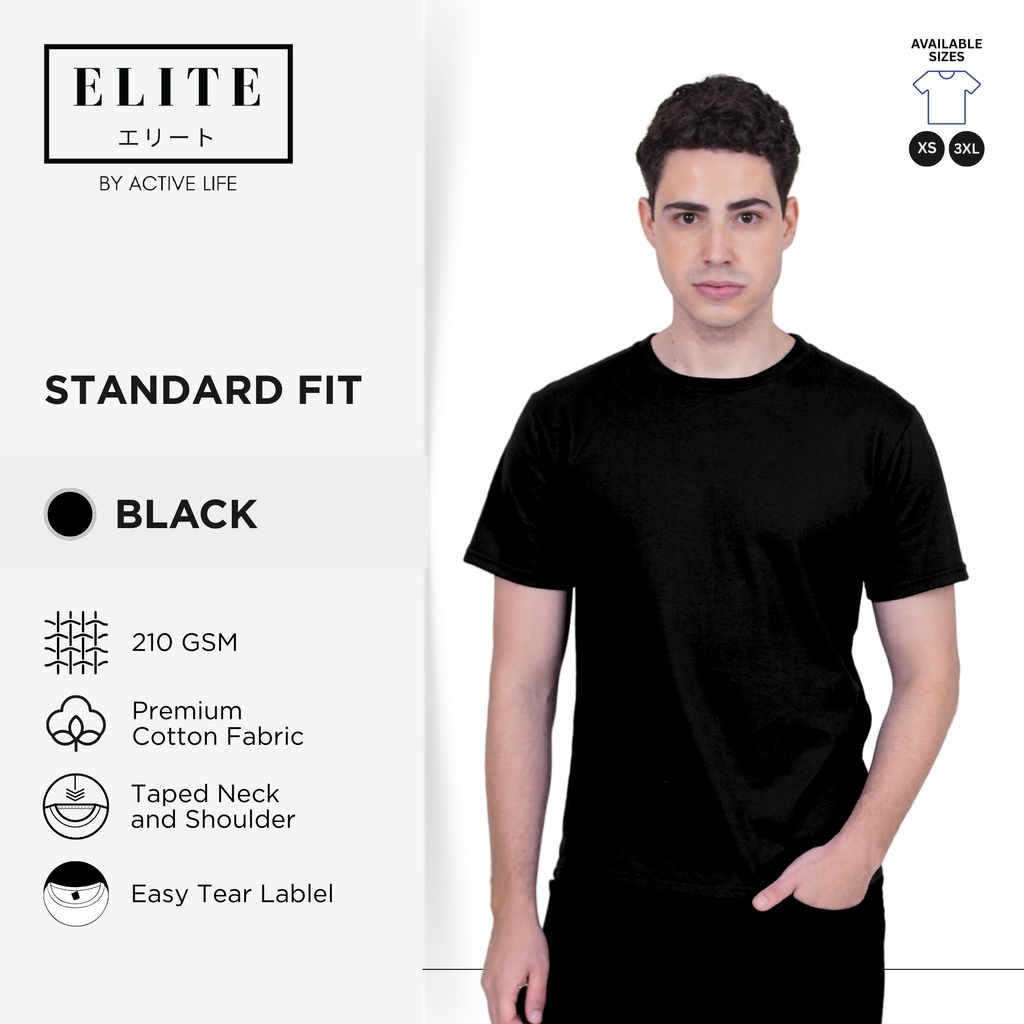 Elite Premium Quality Cotton Round Neck Shirt - (White, Steel, Charcoal, Black, Lt. Pink, Red, Royal, Navy) Comfortable Minimalist Plain Shirt OOTD Top for Men, Women and Plus Size