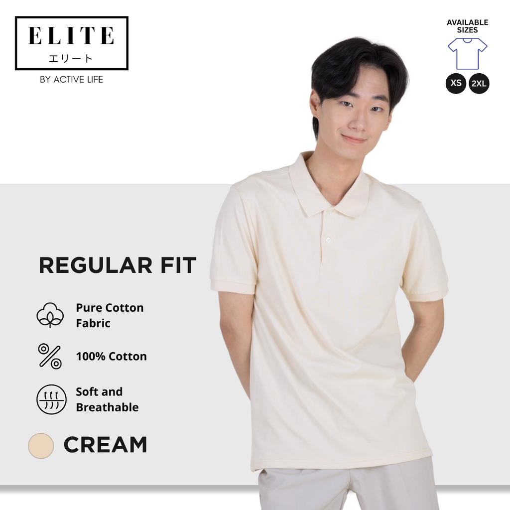 Elite Polo Shirt (100% Pure Cotton Fabric) Men’s Basic Polo Shirt | Old Rich and Basic Fashion | Comfortable Polo for Casual and Office Wear
