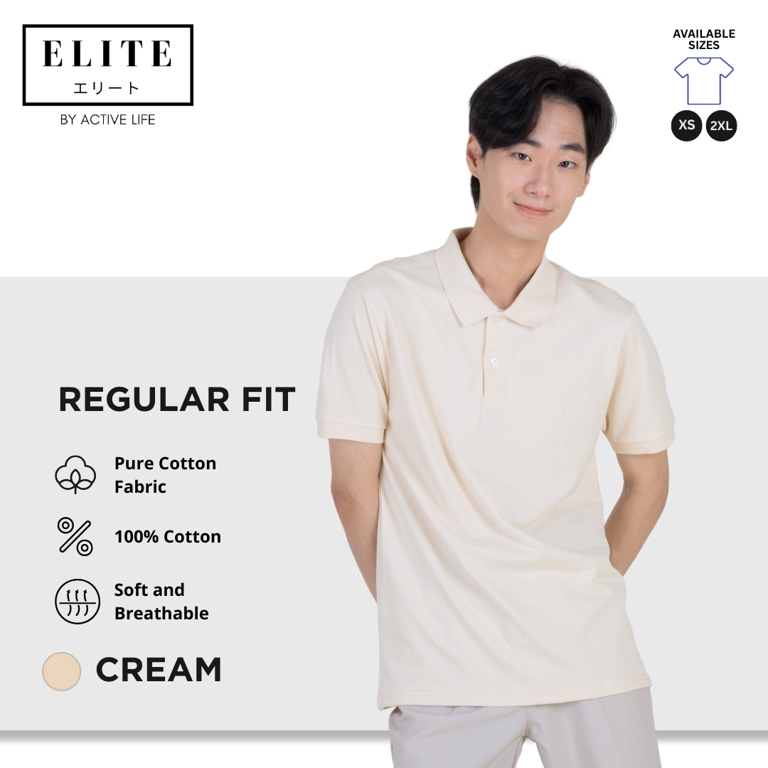 Elite Polo Shirt (100% Pure Cotton Fabric) Men’s Basic Polo Shirt | Old Rich and Basic Fashion | Comfortable Polo for Casual and Office Wear