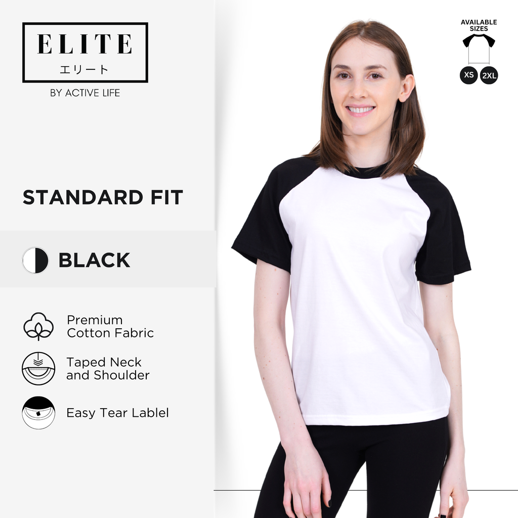 Elite Raglan Premium Quality Cotton Shirt | Combed Cotton Blend | XS to 2XL | 10 Colors |  Comfortable Trendy Plain Shirt Top for Men and Women