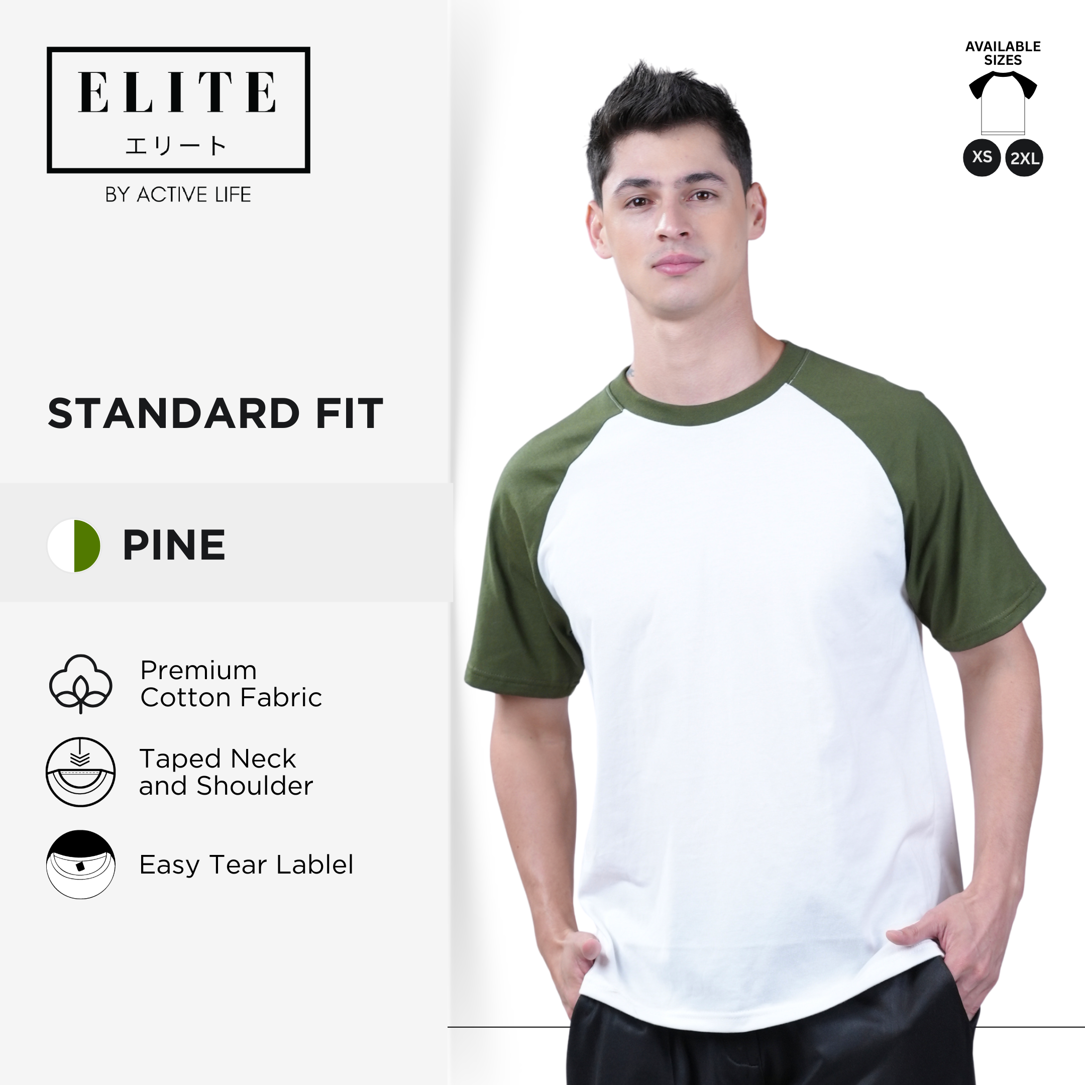 Elite Raglan Premium Quality Cotton Shirt | Combed Cotton Blend | XS to 2XL | 10 Colors |  Comfortable Trendy Plain Shirt Top for Men and Women
