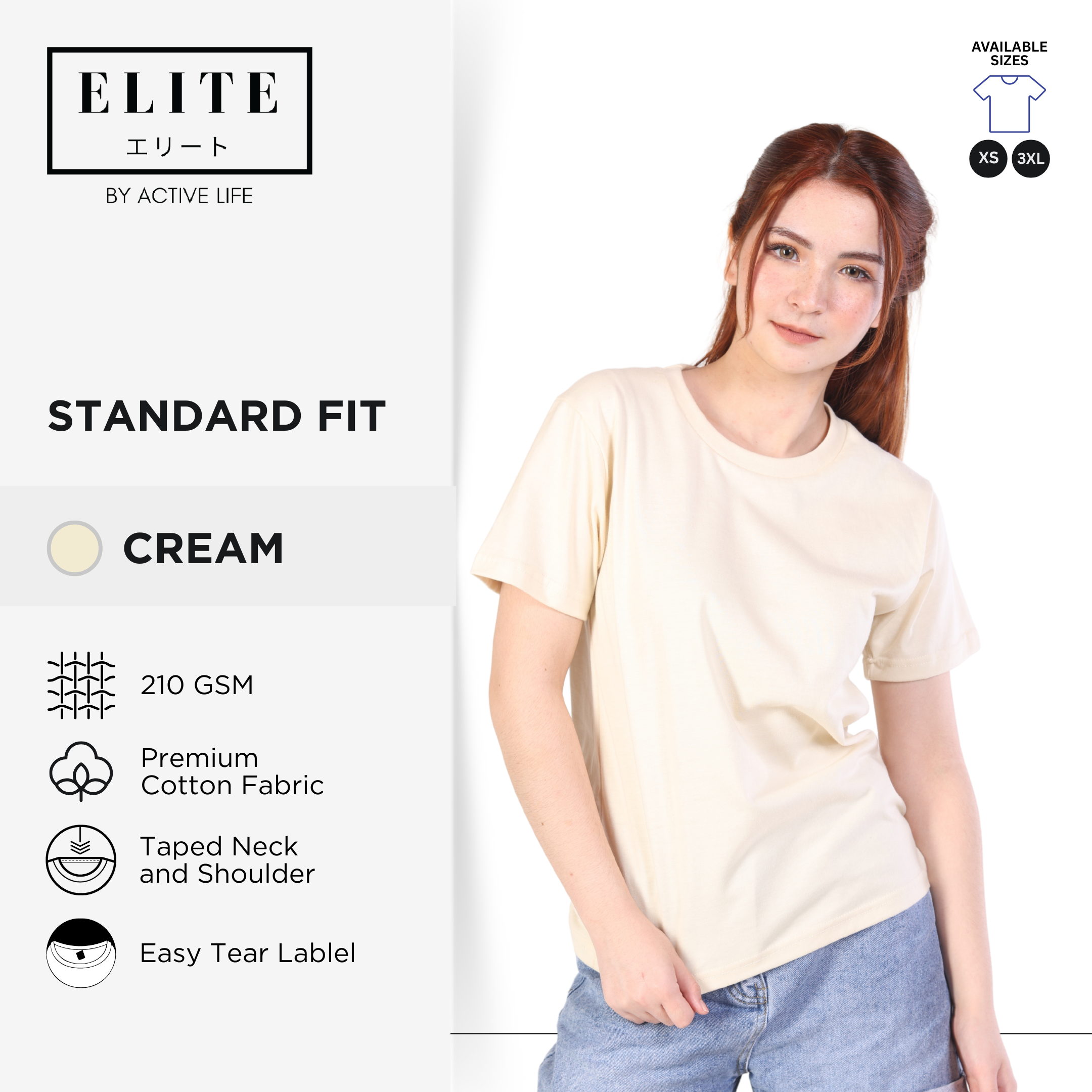 Elite Premium Quality Cotton Round Neck Shirt - (Lt. Blue, Sage, Lagoon, Pine, Cream, Pecan, Honey, Rust) Comfortable Minimalist Plain Shirt OOTD Top for Men, Women and Plus Size