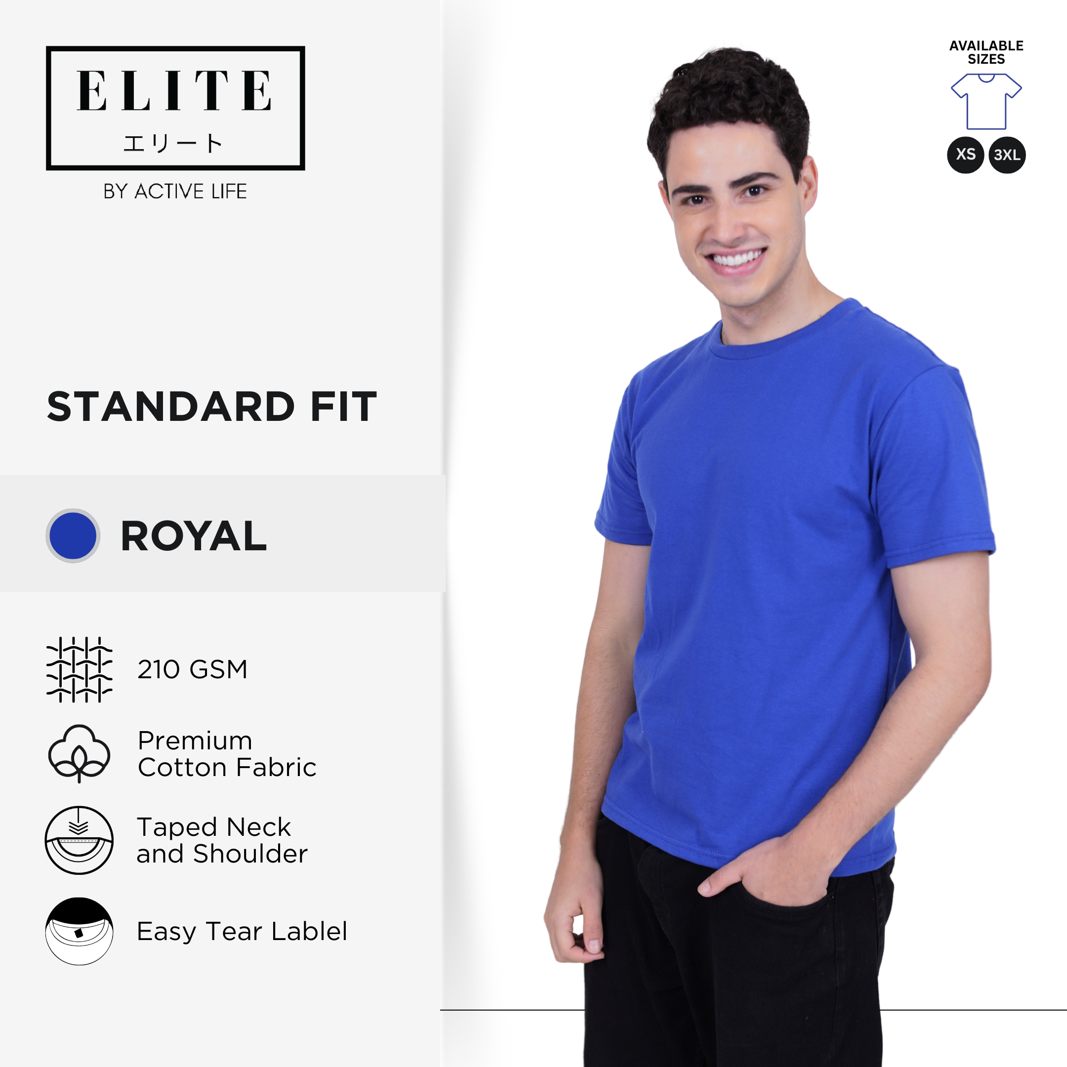 Elite Premium Quality Cotton Round Neck Shirt - (White, Steel, Charcoal, Black, Lt. Pink, Red, Royal, Navy) Comfortable Minimalist Plain Shirt OOTD Top for Men, Women and Plus Size